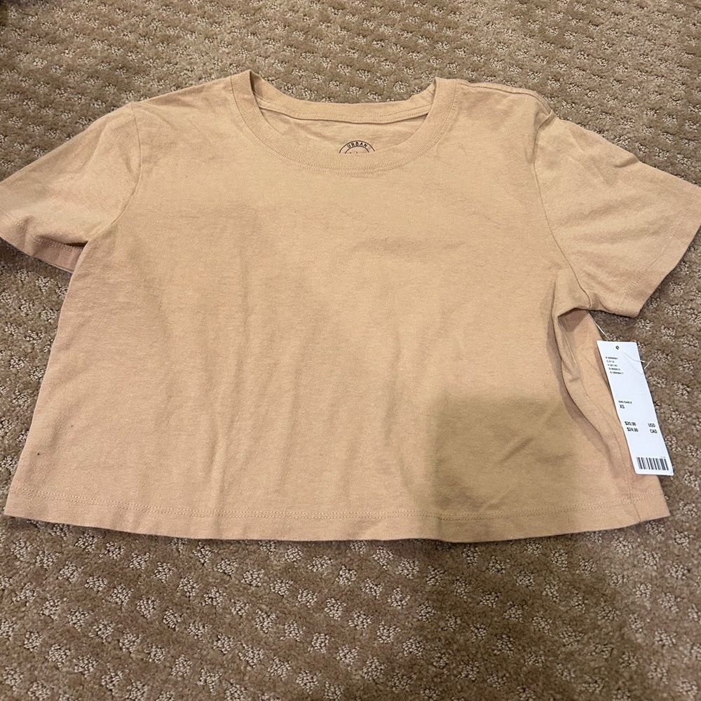 Urban Outfitters Beige Short Sleeve Tee